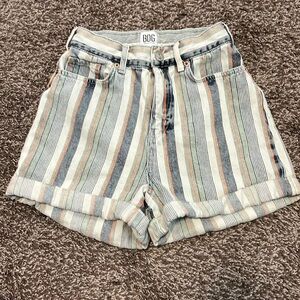 Brand: BDG | MOM High - Rise Striped Shorts